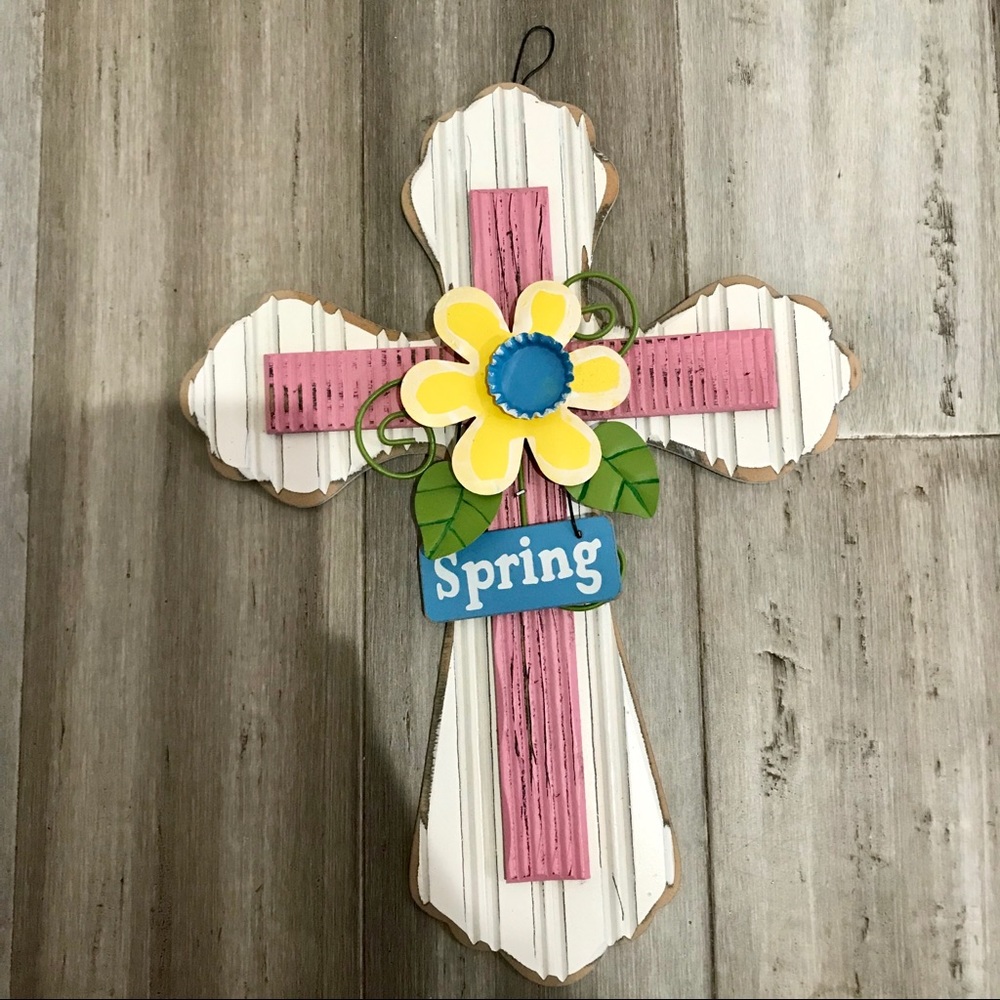 Colorful Crafty Rustic Cross - Picture 5 of 7